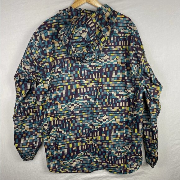Patagonia Mens Fitz Roy Patchwork Hooded Houdini Jacket Full Zip Size XXL - Picture 1 of 10